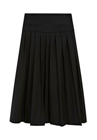 BOX MIDI - Faltenrock - black