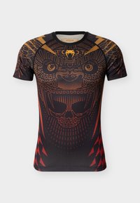 QUETZAL FURY RASHGUARDS - Φανέλα - black/red/tangerine