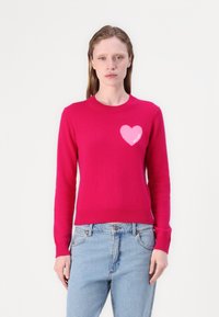 FROM FUTURE - COEUR BRODERIE LIGHT - Strickpullover - tropical raspberry Thumbnail-Bild 1