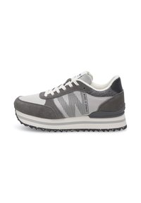 Unselected, dark grey multi
