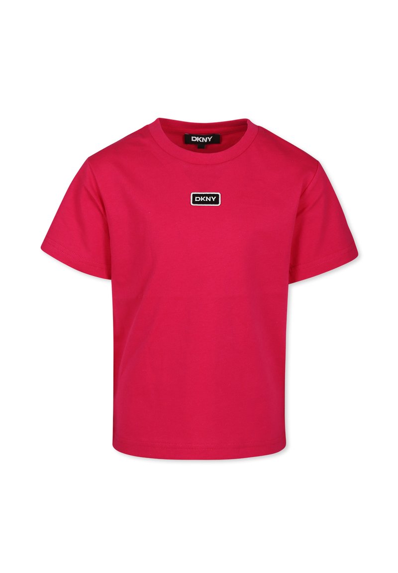 DKNY T-shirt print donkerroze
