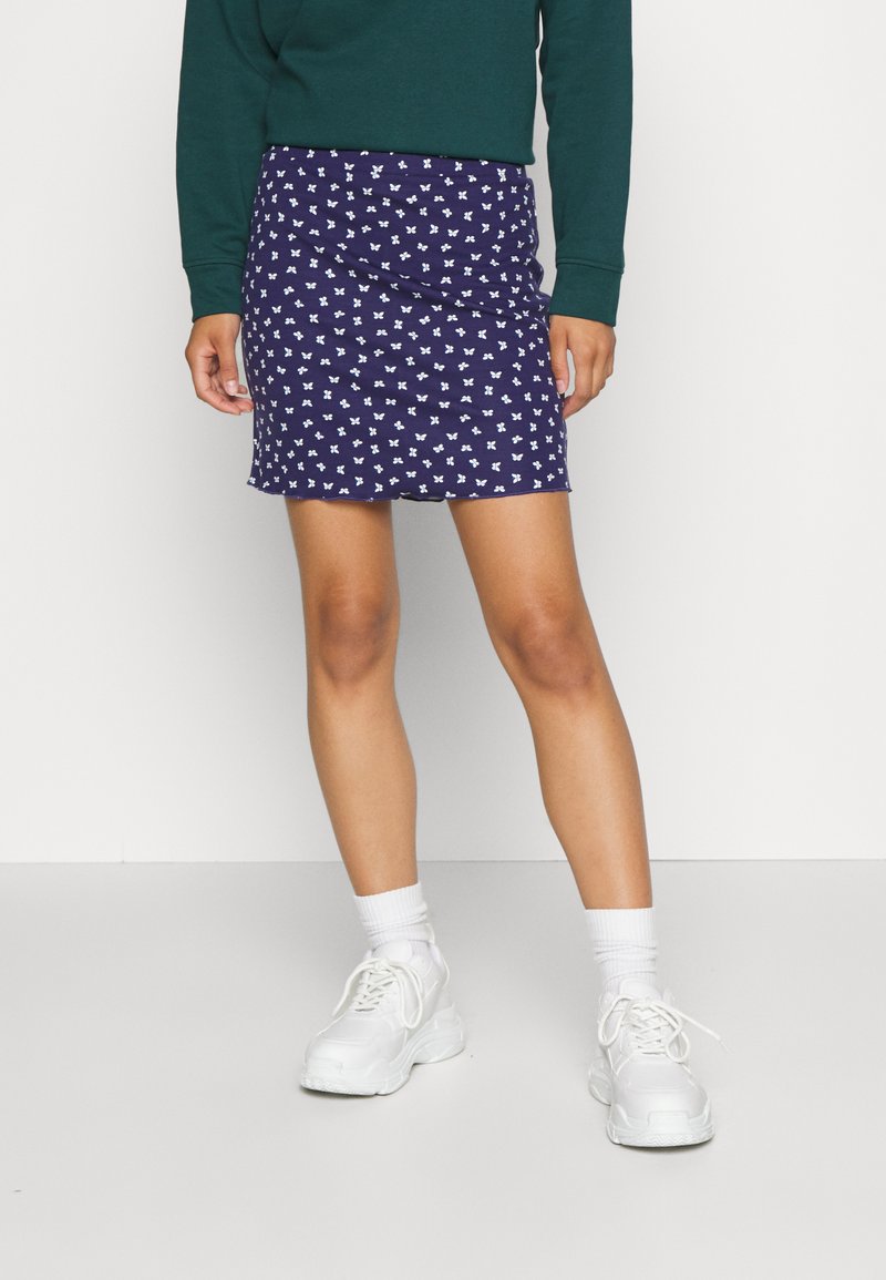 Hollister Co. MINI SKIRT Minirock navy/white/dunkelblau Zalando.de