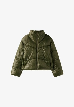 Stradivarius, CROPPED HIGH NECK PADDED JACKET - Veste d'hiver - khaki
