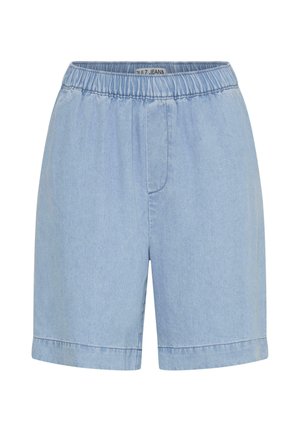 PULZ, PZCHRISTA - Shorts vaqueros - light blue denim