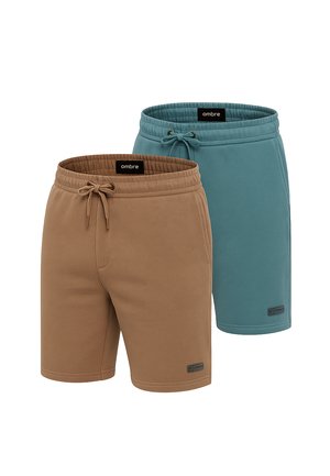 SET OF 2  - Shorts - brown turquoise