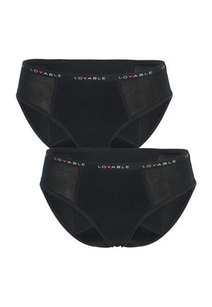 Lovable MUTANDE MY FIRST PERIOD PANTIES 2 PACK  - Slip - nero