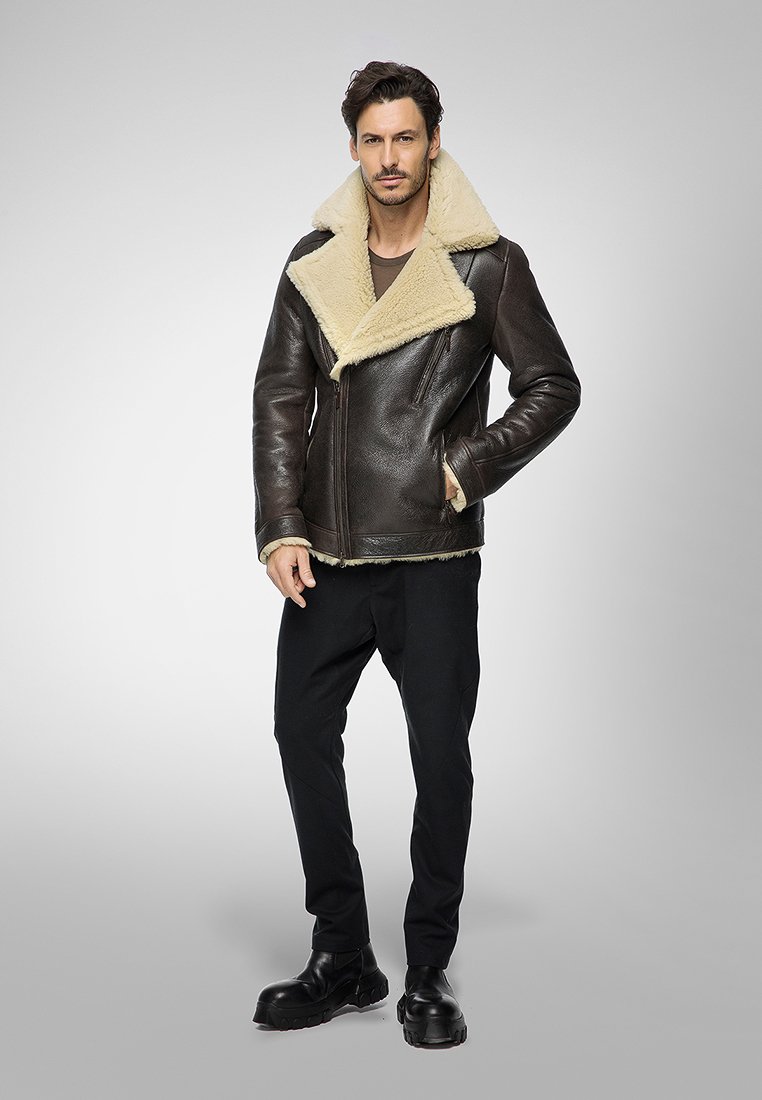 Vespucci by VSP Leren jas bruin Vespucci by VSP Leren jas bruin