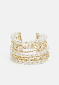 Lauren Ralph Lauren MULTIROW FLEX - Armbånd - gold-coloured/white