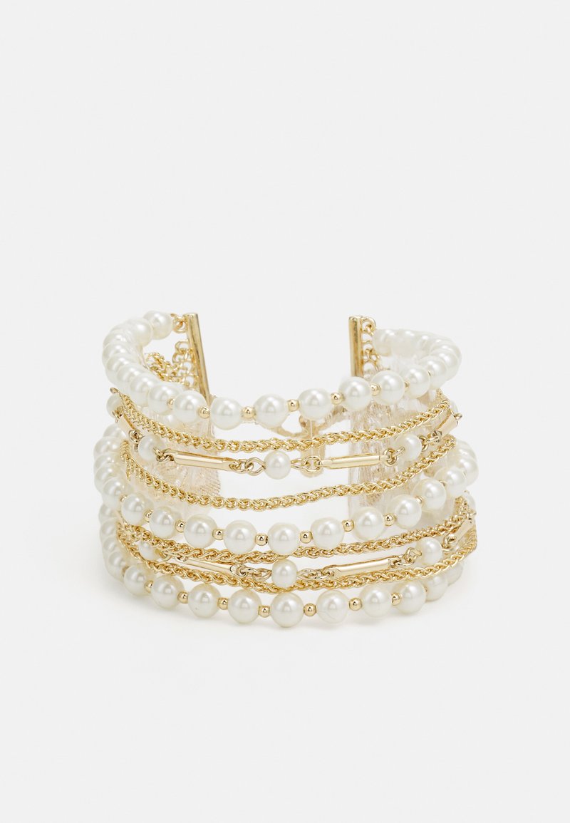 Lauren Ralph Lauren MULTIROW FLEX - Armbånd - gold-coloured/white