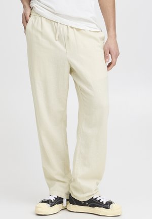 Solid SDALANN LINEN MIX STRAIGHT FIT - Træningsbukser - oatmeal