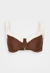 Curve Love Wide Strap Underwire Bikini Top - Bikini augšdaļa - chicory coffee