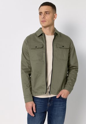 IM WASHED-LOOK - Chaqueta fina - grün