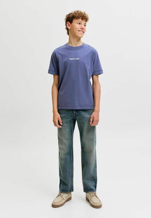 Jack & Jones Junior, JORNORREBRO EMB TEE SS CN NOOS JNR - Trükipildiga T-särk - crown blue