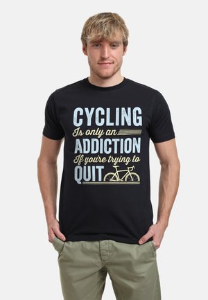 Henry Tiger, BIKE DUKE & SONS CYCLING ADDICTION - Triko s potiskem - french navy