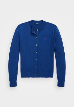 Polo Ralph Lauren PIMA COTTON LONG SLEEVE CARDIGAN - Kardigán - blue yacht