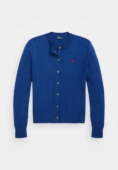 Polo Ralph Lauren PIMA COTTON LONG SLEEVE CARDIGAN - Gilet - blue yacht