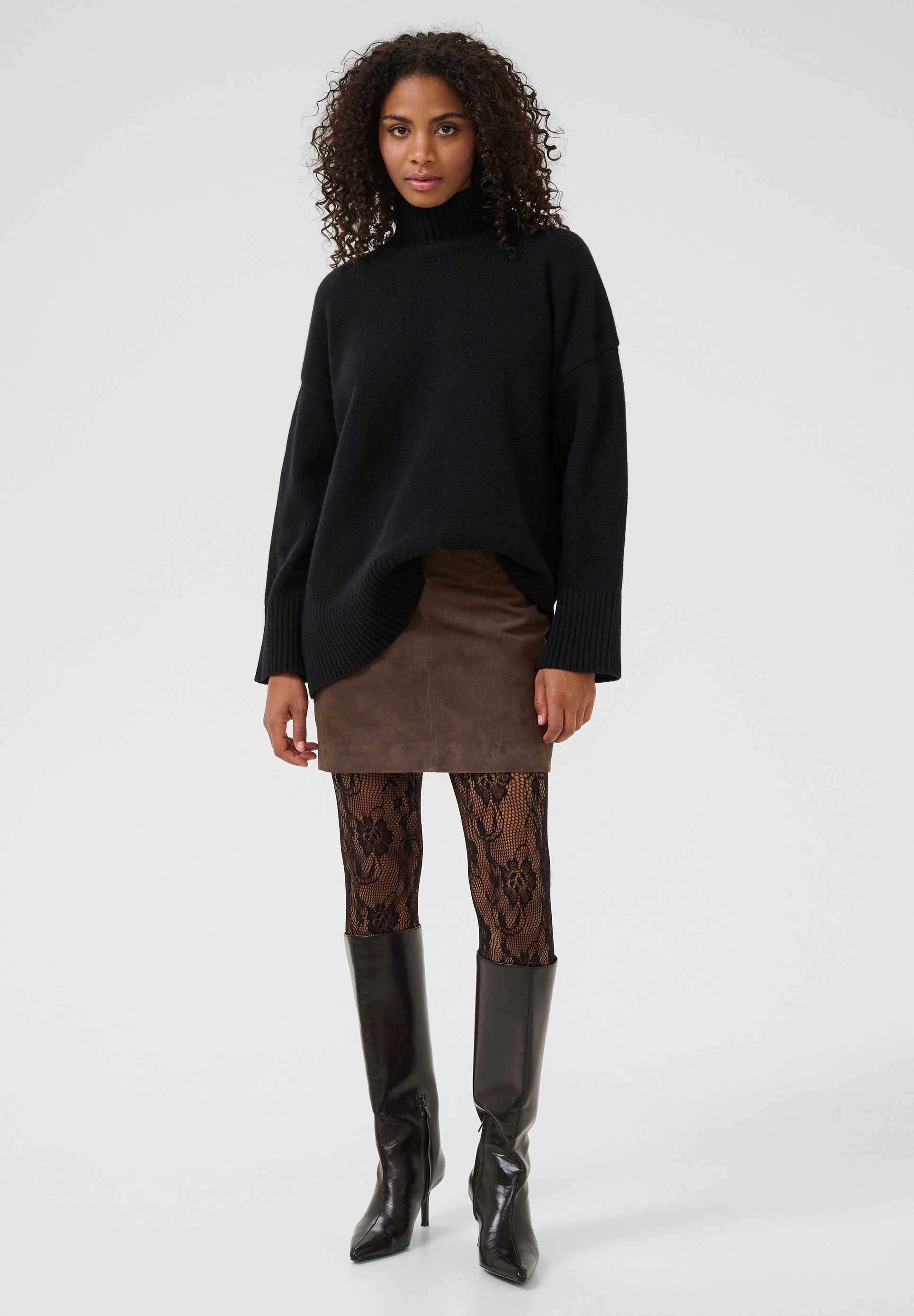 ANDMARY Holly mini skirt brown S andmary アンドマリー Holly mini