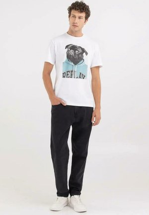 T-shirt con stampa - white