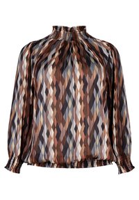 Zizzi WITH SMOCK - Pluus - earthy zig zag