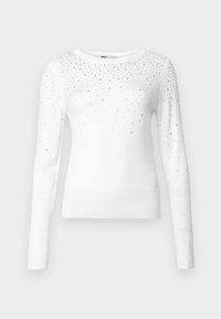 ONLY ONLSOLITA STONE DETAIL O NECK - Džemperis - cloud dancer