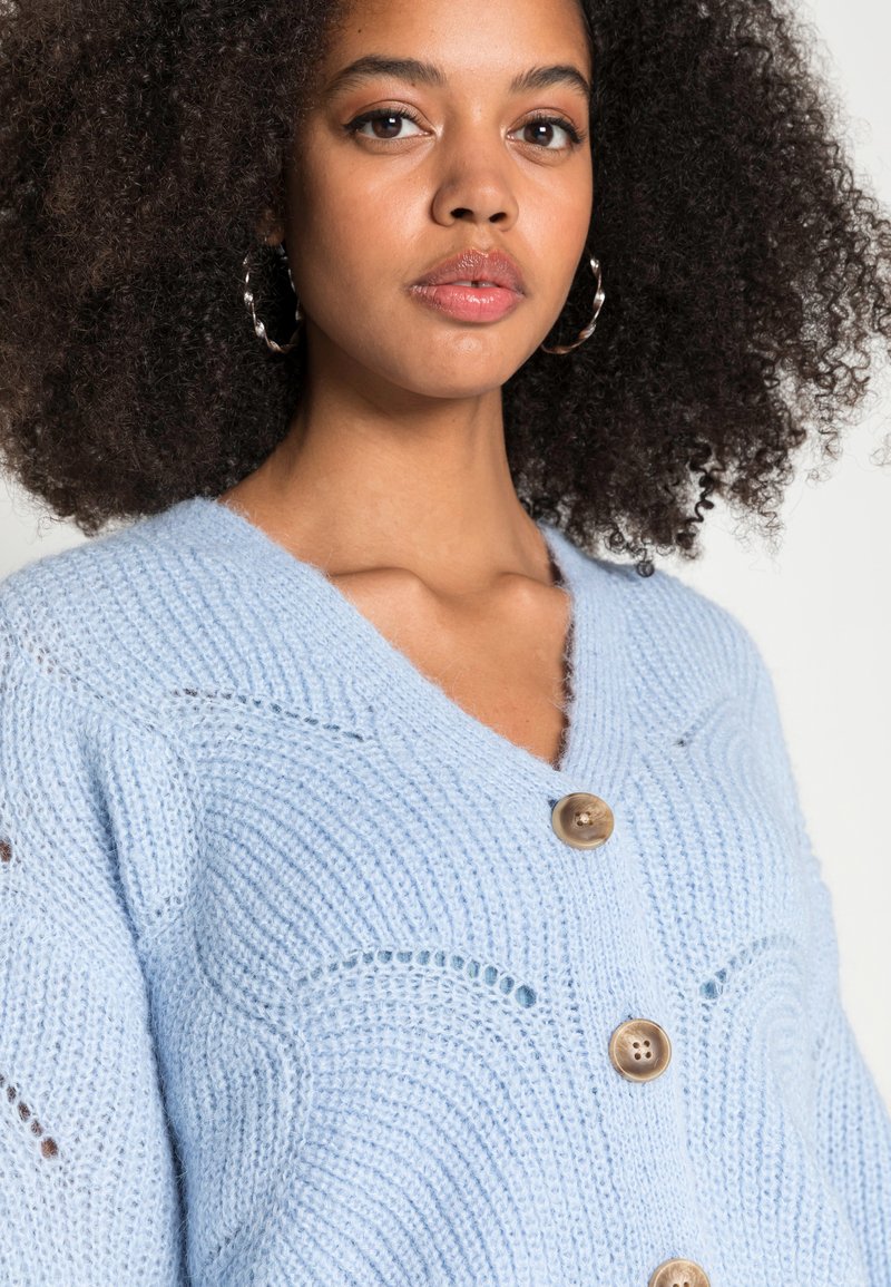 Damen Strickjacken | Pieces PCOFELI CARDIGAN Strickjacke kentucky blue/hellblau - RE72695 Damen Strickjacken | Pieces PCOFELI CARDIGAN Strickjacke kentucky blue/hellblau - RE72695