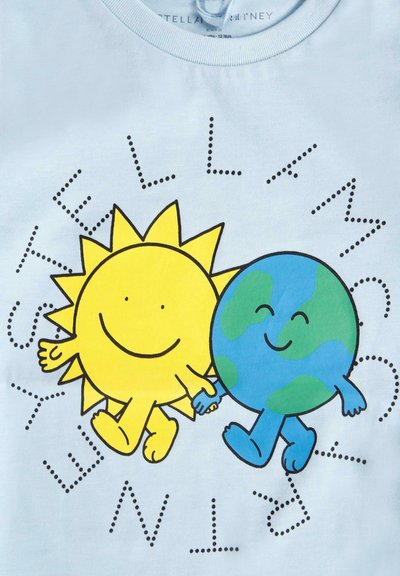 Stella McCartney Kids A MANICA CORTA - T-shirt con stampa - light blue
