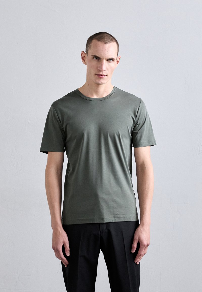 Tiger of Sweden OLAF - Jednoduché tričko - dark khaki green