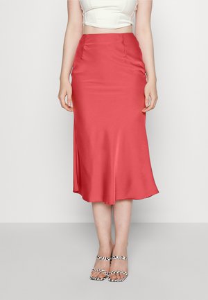 MIDI SKIRT - Gonna a campana - dark rose