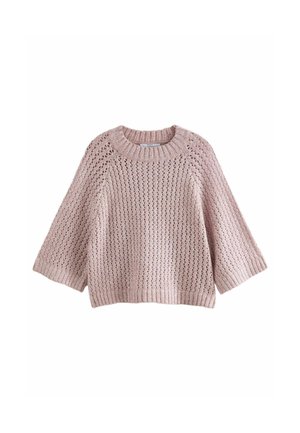 SEQUIN HALF SLEEVE - Svetrík - pink blush sparkle