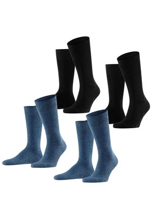 FALKE SWING 4 PACK - Sokken - black/navyblue m