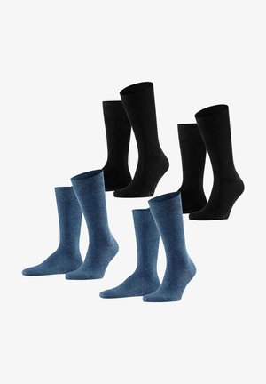 FALKE SWING 4 PACK - Sokken - black/navyblue m