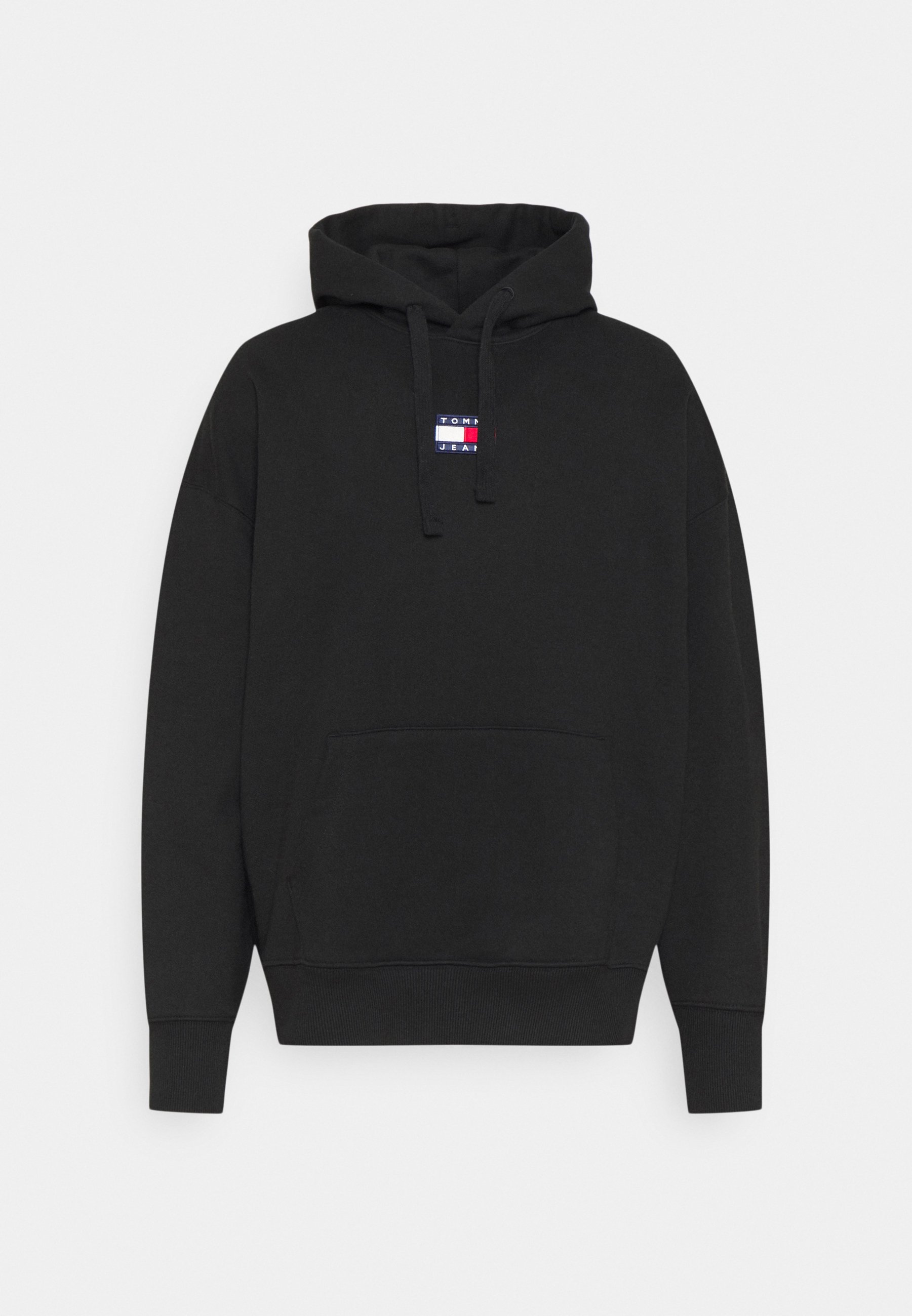 Tommy Jeans TJM TOMMY BADGE HOODIE - Sweatshirt - black/noir - ZALANDO.FR