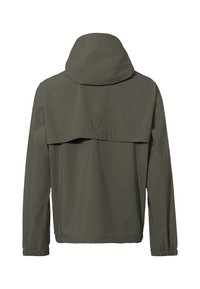 Leichte, kapuzenjacke in Olivgrün mit einem Rückenschlitz, elastischen Bündchen und einer entspannten Passform. Glattes, wasserabweisendes Material.