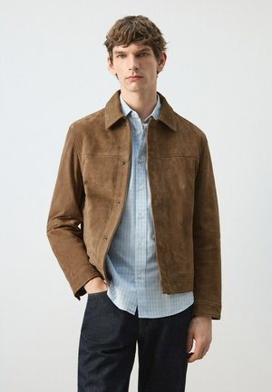Chaqueta de cuero - cognac