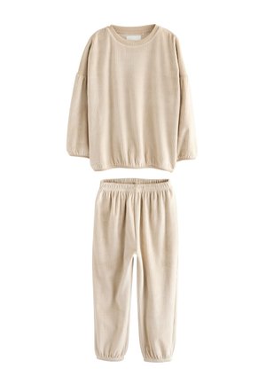 COSY REGULAR FIT SET - Yöasusetti - cream rib