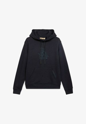 Trussardi, CON CAPPUCCIO IN DIAGONALE - Jersey con capucha - blu