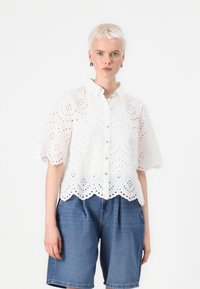 ONLY - ONLVALAIS - Button-down blouse - cloud dancer Thumbnail Image 1