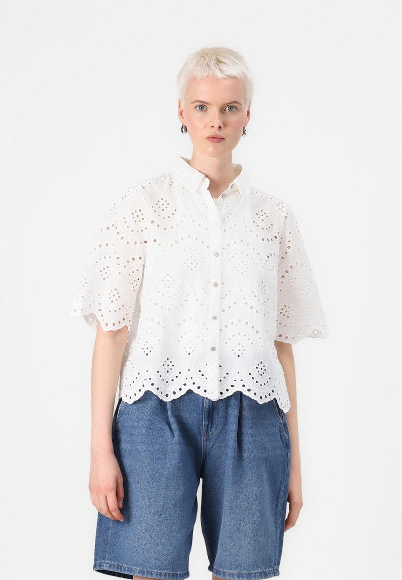 ONLY - ONLVALAIS - Button-down blouse - cloud dancer, Enlarge