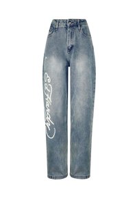 FLAMING SKULL - Relaxed fit jeans - blue