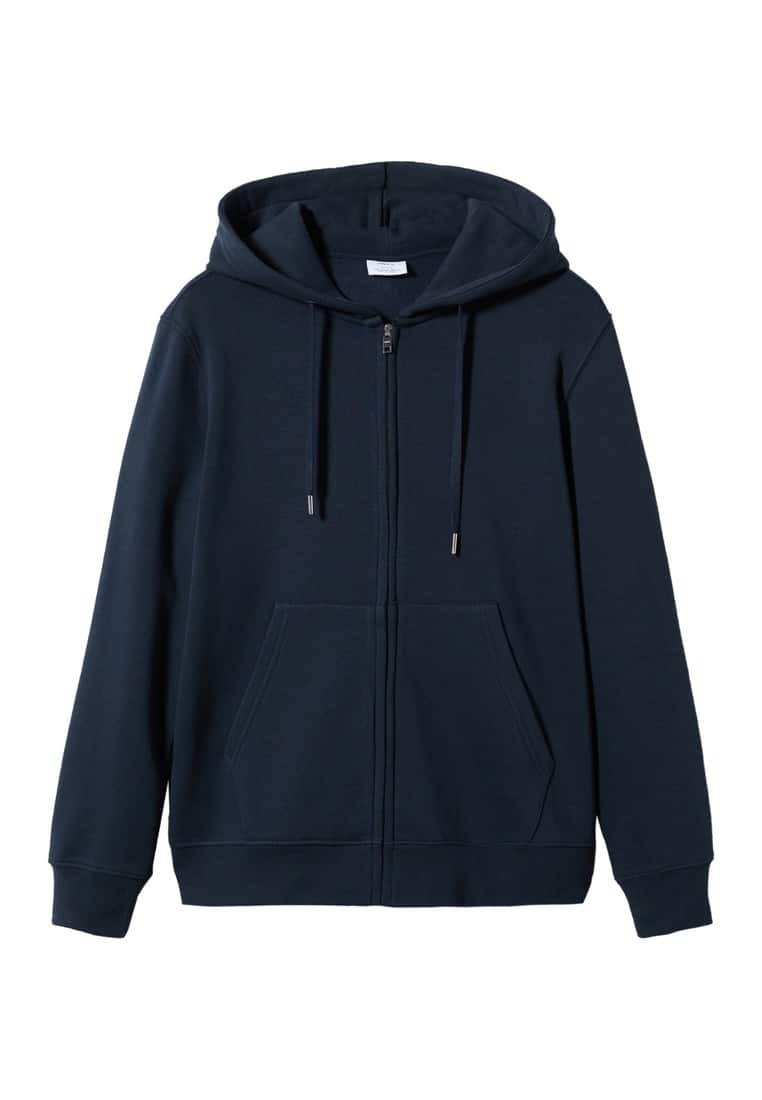 Bluză de molton cu fermoar