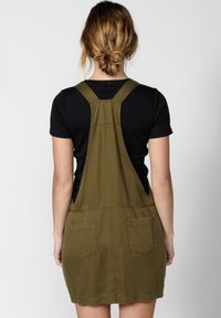 Koroshi STRAP - Vestido vaquero - kaki khaki