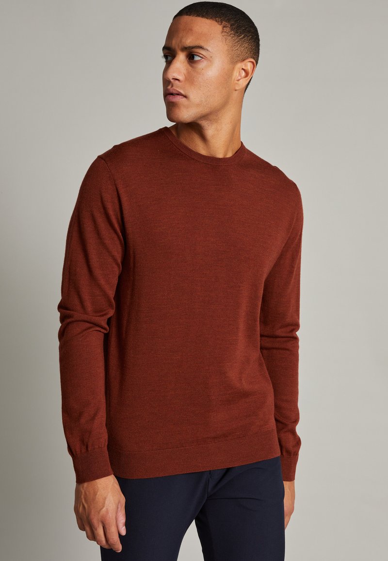 Herren Strickjacken | Matinique MARGRATE MERINO Strickpullover rust brown melange/braun - ES24906 Herren Strickjacken | Matinique MARGRATE MERINO Strickpullover rust brown melange/braun - ES24906