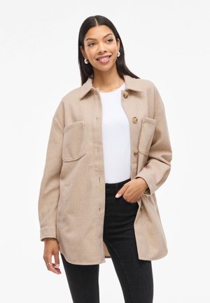 VILA VIKIMMI JACKET - Bluza s gumbima - natural melange