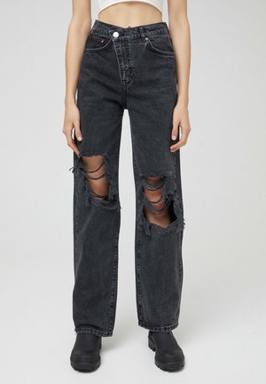 Džíny Straight Fit - black