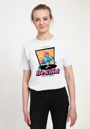 MATT KEELING BE KIND - Print T-shirt - white