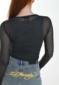 Ed Hardy GEISHA LONG SLEEVED - Long sleeved top - black