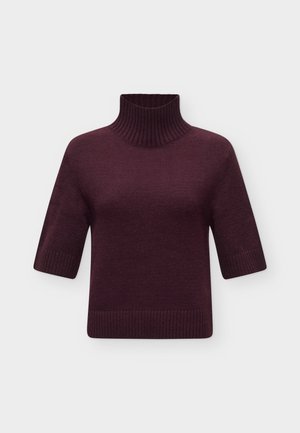 Gina Tricot, SHORT SLEEVE - Pullover - dark wine