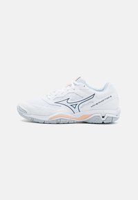 Mizuno - WAVE PHANTOM 3 - Volleybalschoenen - white/halogenblue/peachparfait Miniatuurafbeelding 1