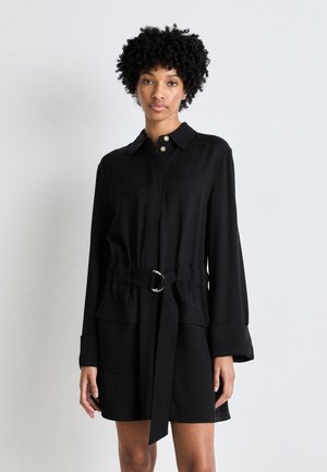 FLUID UTILITY SHORT DRESS - Skjortekjole - black