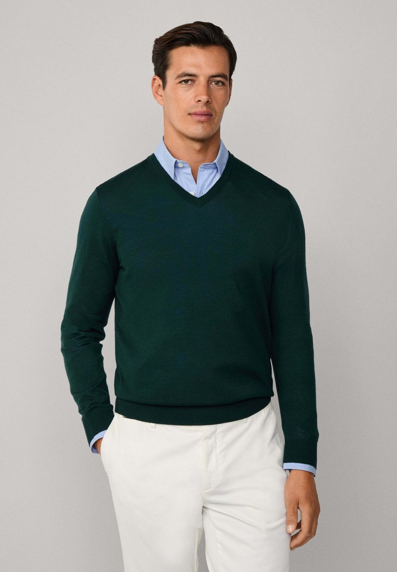 Hackett London Strickpullover - dark green